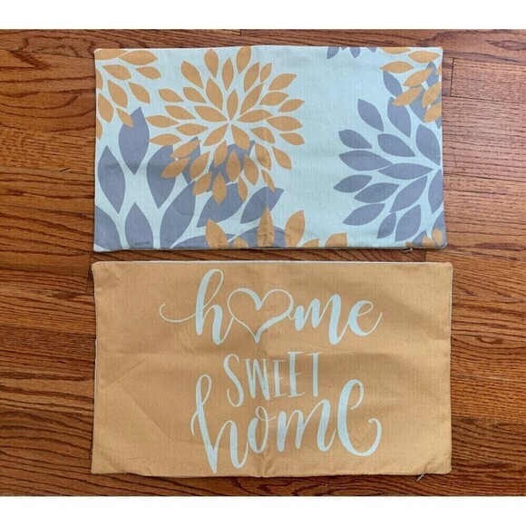 New Set Small Accent Decorative Pillows Covers SIZE: 20” x 11.5" - Picture 1 of 7
